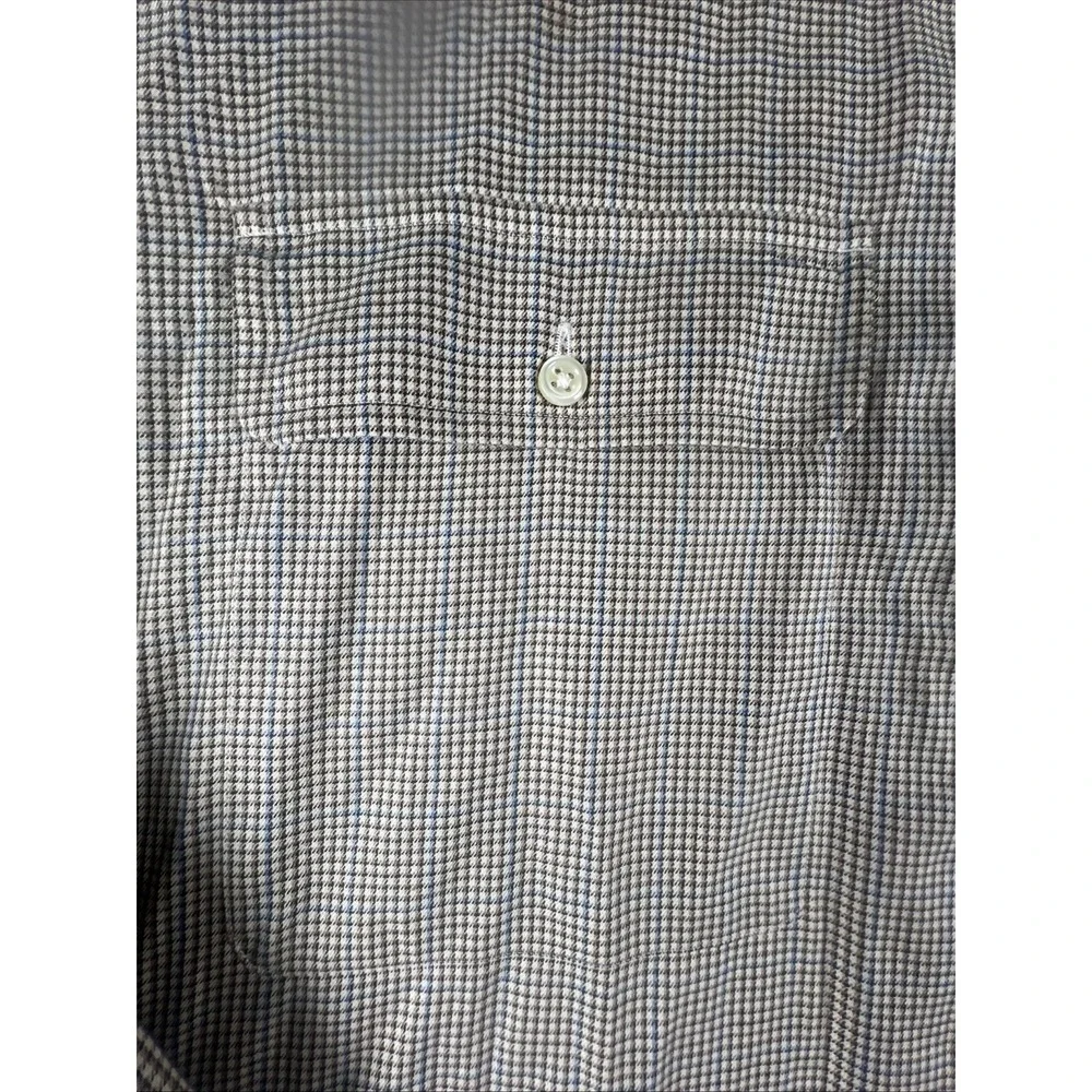 Polo Ralph Lauren Shirt Mens XL WhitfieldButton Up Houndstooth Brown 2 Pocket LS - Picture 4 of 11